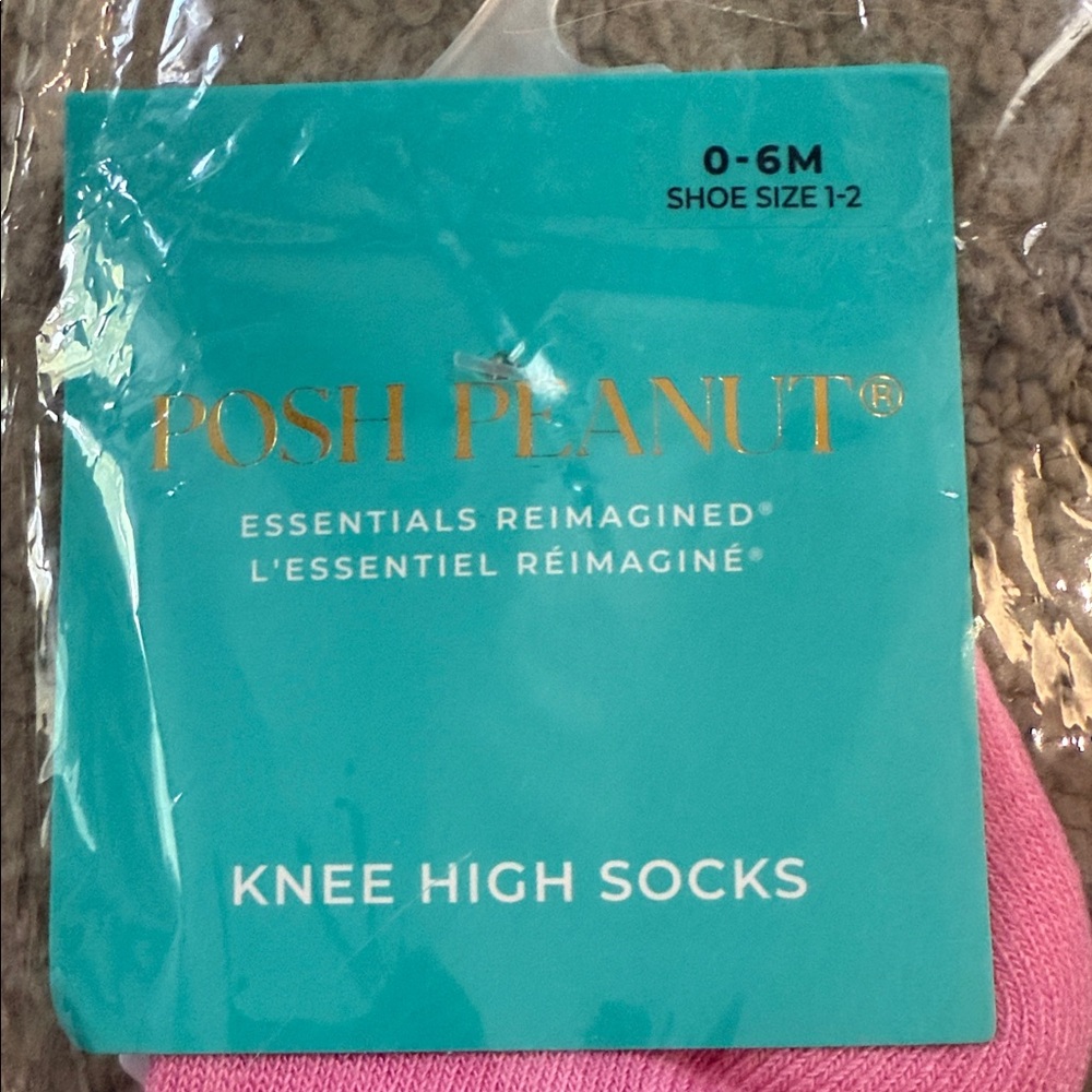 Pink and Blue Knee High Socks - Picture 2 of 3